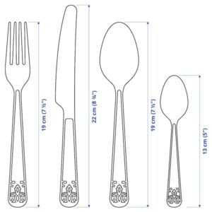 ÄTBART 24-piece cutlery set, stainless steel