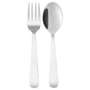 DRAGON 2-piece salad servers set, stainless steel, 22 cm