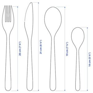 FÖRNUFT 24-piece cutlery set, stainless steel