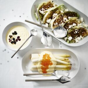 FRÖJDA 5-piece serving set, stainless steel