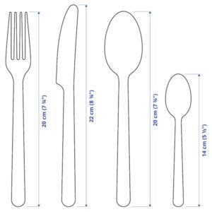 IKEA 365+ 24-piece cutlery set, stainless steel