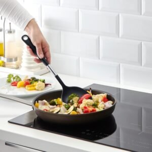 IKEA 365+ HJÄLTE Wok spatula, stainless steel/black