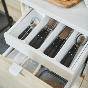 LIVNÄRA 24-piece cutlery set, black